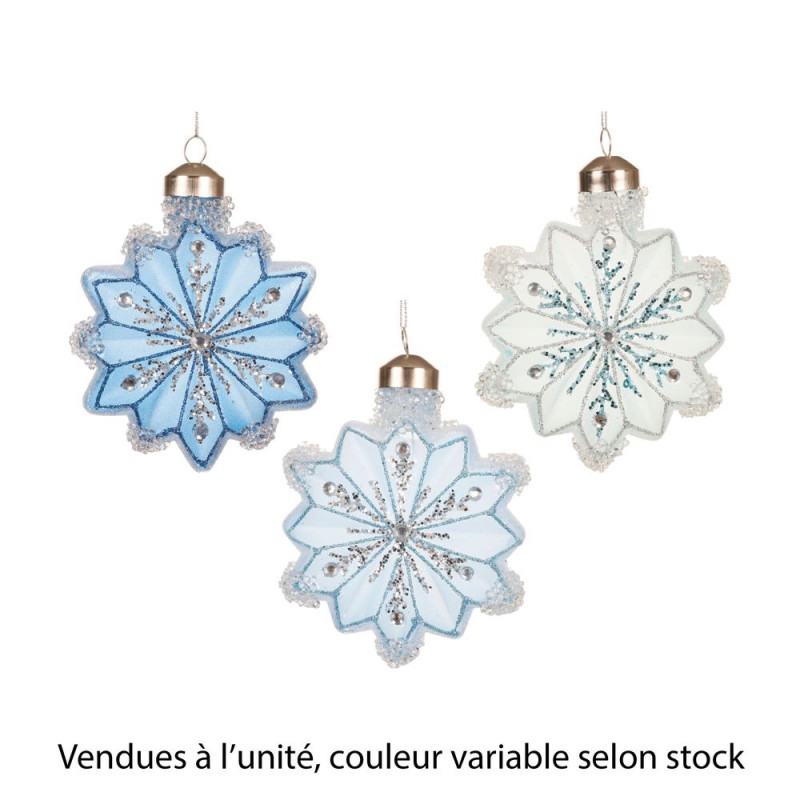 Suspension de Noël avec paillettes 'Flocon', color