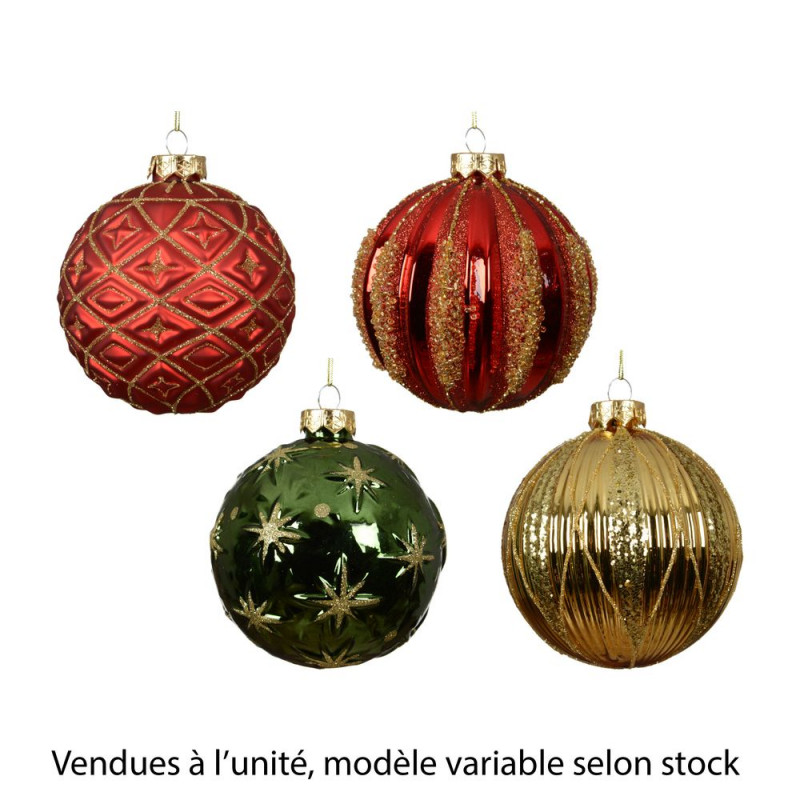 Boule brillante en verre, modèles variables - D. 1