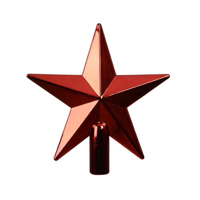Cimier de Noël, coloris rouge - H. 20,3cm