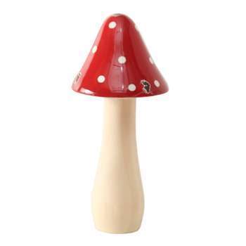 Champignon déco Timeo: pin, 12x5,5x5,5cm, x3