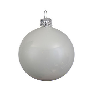 Boule de Noël en verre émail d7cm