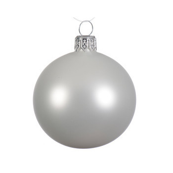 Boule de Noël en verre mat d7cm