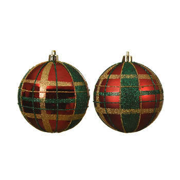 Boule, D.8 cm : rouge