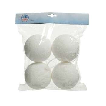 Boule neige D10cm sachet x4