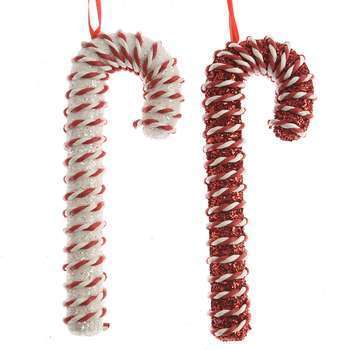 Suspension de Noël : sucre d'orge, coloris rouge/b