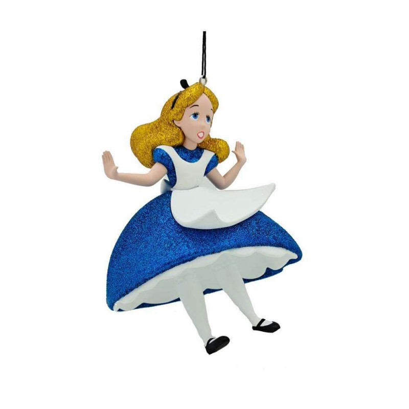 Suspension de Noël : chat Disney d'Alice en résine