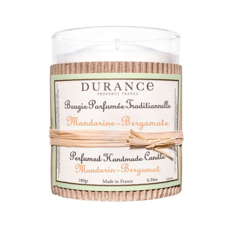 Bougie parfumée mandarine/bergamote cire végétale
