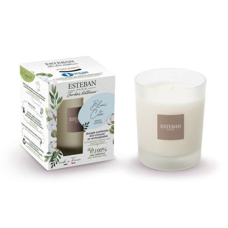 Bougie parfumée 180 g Blanc coton