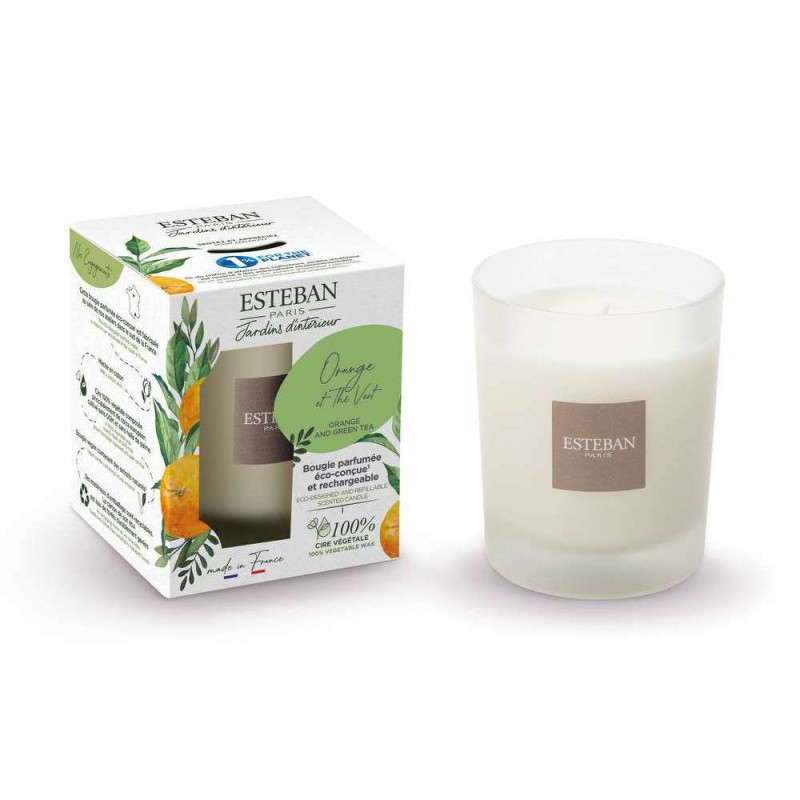 Bougie parfumée 180 g Orange et Thé vert
