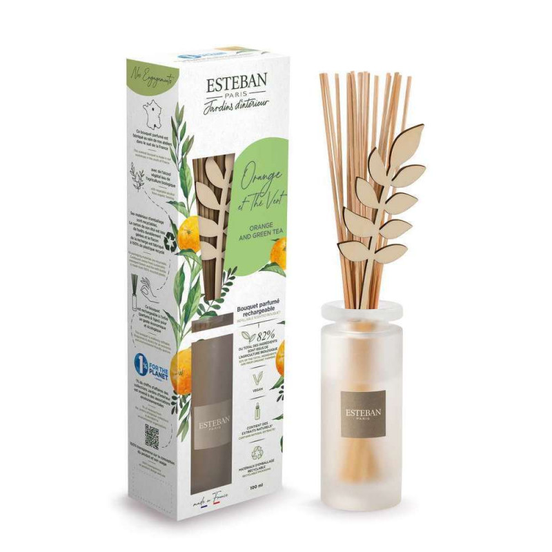 Bouquet parfumé et recharge à l'orange et au thé v