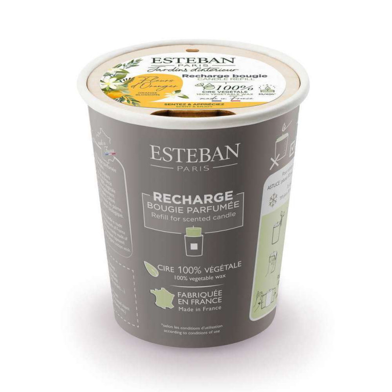 Recharge pour bougie parfumée 180 g Fleurs d'orang