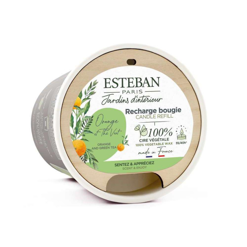 Recharge pour bougie parfumée 180 g Orange et Thé