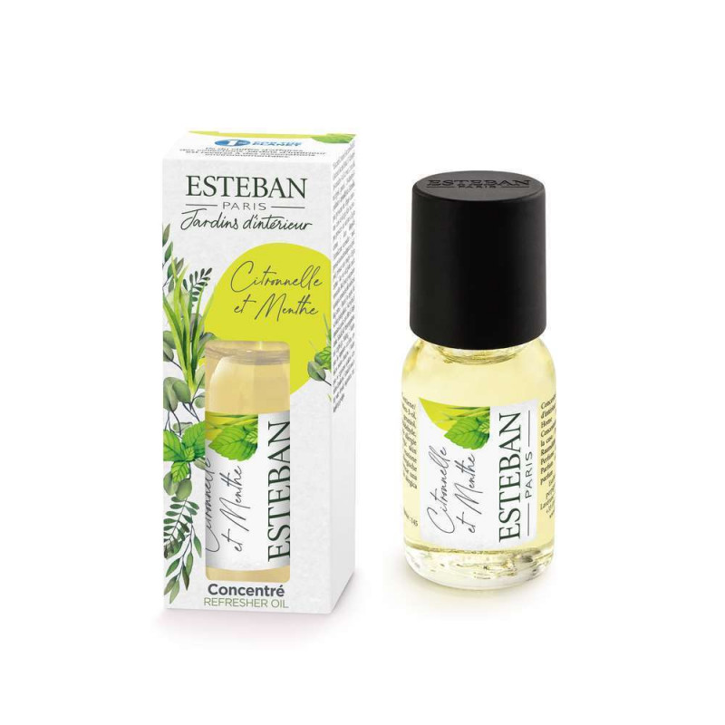 Concentré de parfum Citronnelle et menthe  15 ml