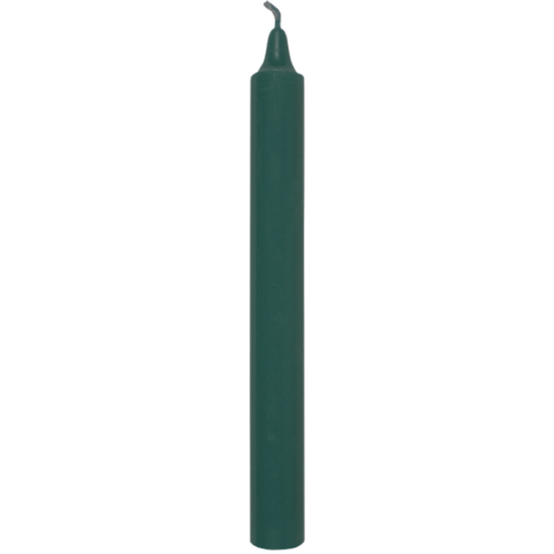 Bougie, coloris sapin - H. 17cm