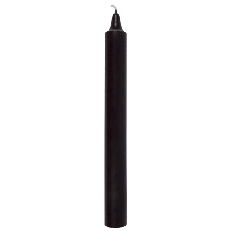 Bougie, coloris noir - H. 17cm