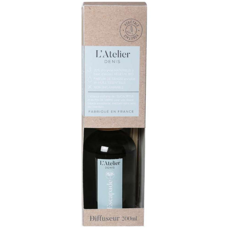 Diffuseur à tiges pour parfum d'intérieur Escapade