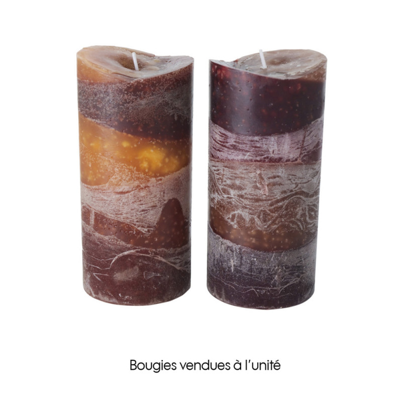 Bougie déco Gradienta - H. 15cm -