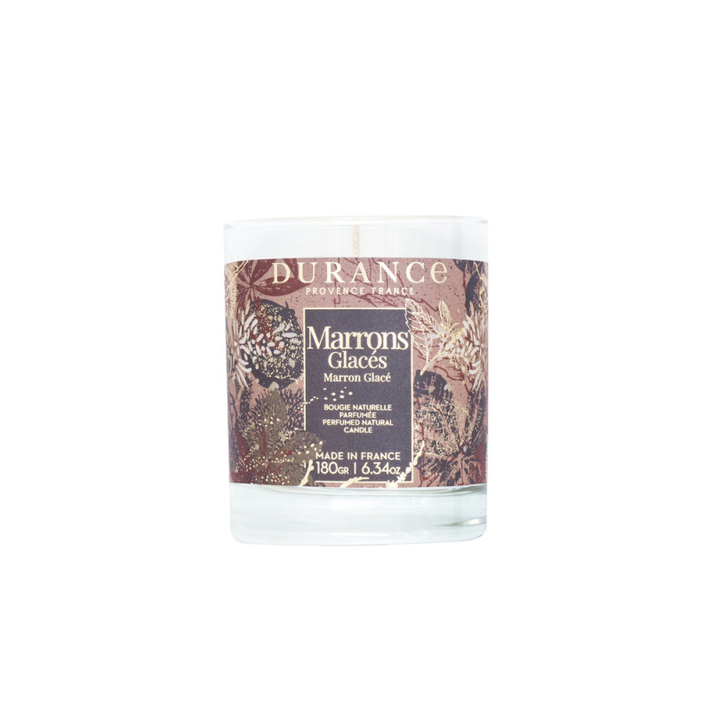 Bougie naturelle parfumée, Marrons glacés - 180g