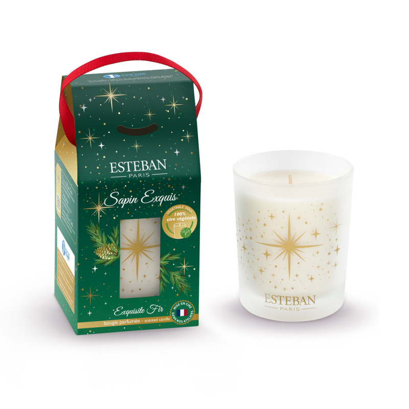 Bougie naturelle parfumée, Sapin exquis - 180g