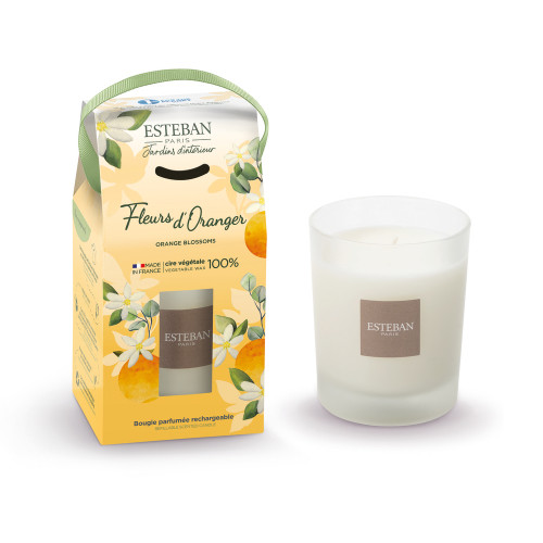 Bougie parfumée rechargeable 'Fleur d'Oranger' - 1