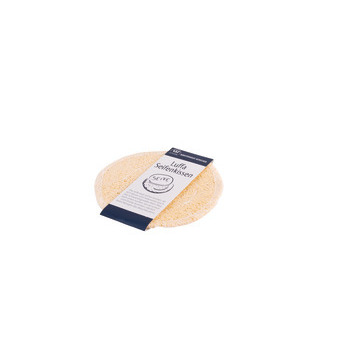 Coussinet à savon oval, en luffa L. 12,5 x l. 8 cm