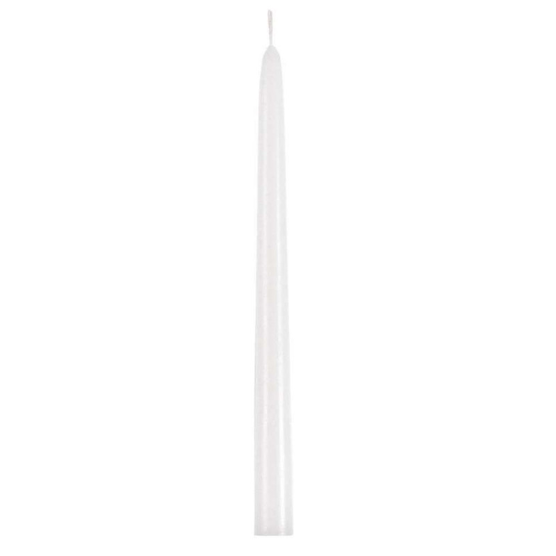 Bougie flambeau 29 cm blanc