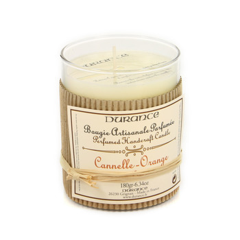 Bougie parfumée cannelle/orange cire végétale rech
