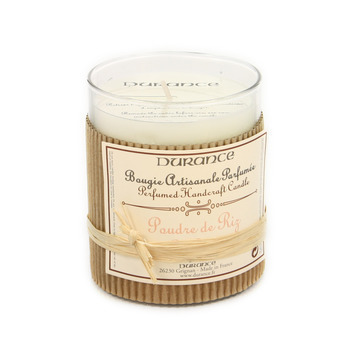Bougie parfumée poudre de riz cire végétale rechar