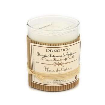 Bougie parfumée fleur de coton cire végétale recha