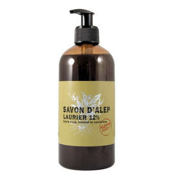 Savon liquide d'Alep, 500 ml - 12% de laurier