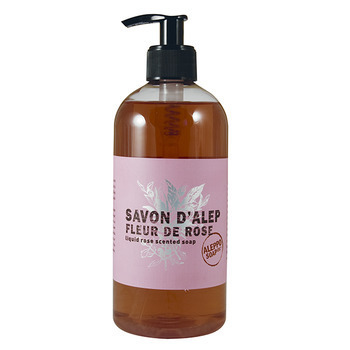 Savon d'Alep liquide, 500 ml - Fleur de Rose