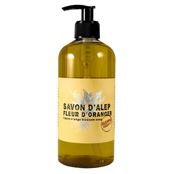 Savon d'Alep liquide, 500 ml - Fleur d'oranger