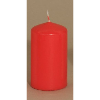 Bougie cylindrique : rouge, d.4,7xH.8cm