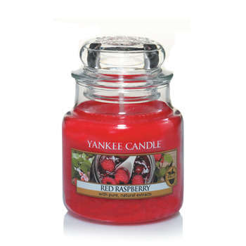 Bougie, petite jarre - Framboise rouge