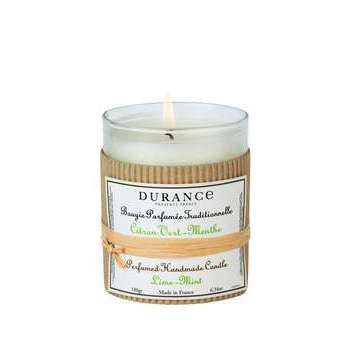 Bougie parfumée citron vert/menthe cire végétale r
