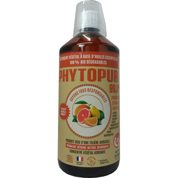 PHYTOPUR ECO-DETERGENT AGRUMES 1L - SOL - à 99,9%