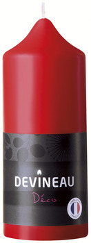 Bougie cylindrique rouge