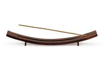 Porte-encens indien en bois - 31x4x2 cm