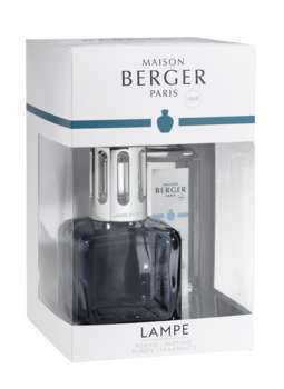 Lampe pour parfum d'intérieur Glaçon en verre gris