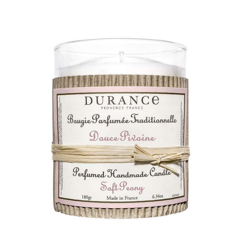 Bougie Parfumée traditionnelle : Douce Pivoine - 1