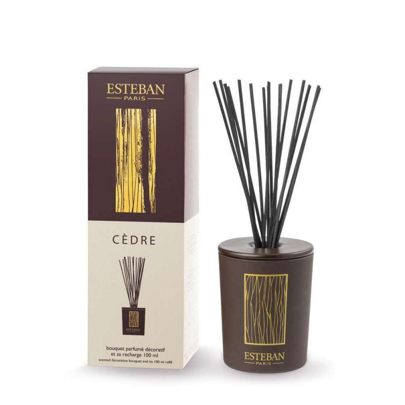 Bouquet parfumé et recharge au cèdre - 100 ml