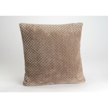 Coussin Damier, taupe 40x40cm