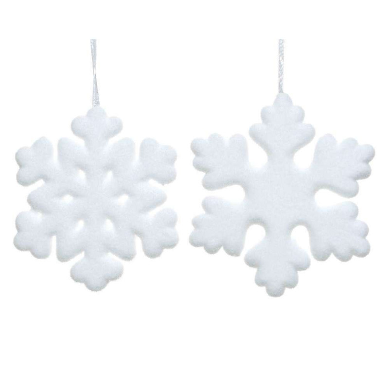 Suspension de Noël en mousse : flocon de neige, co
