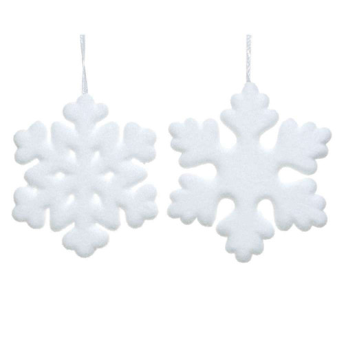 Suspension de Noël en mousse : flocon de neige, co