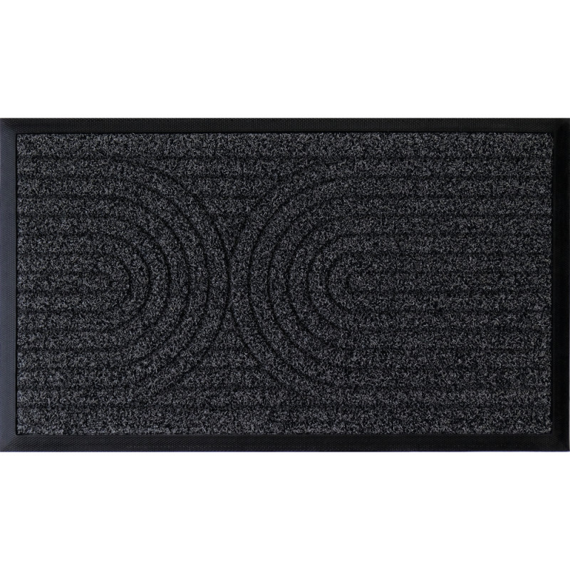 Tapis d'entrée texturé Double motif en polypropylè