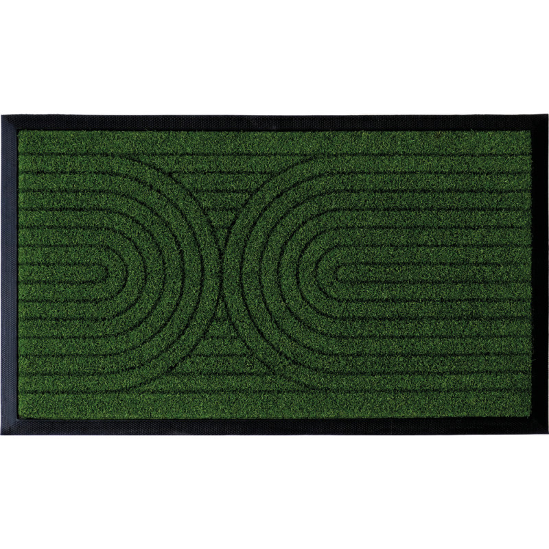 Tapis d'entrée texturé Double herbe en polypropylè