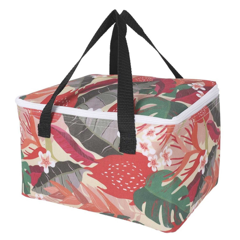 Lunch bag tropical, contenance 70cl - 24x18x13. 5c