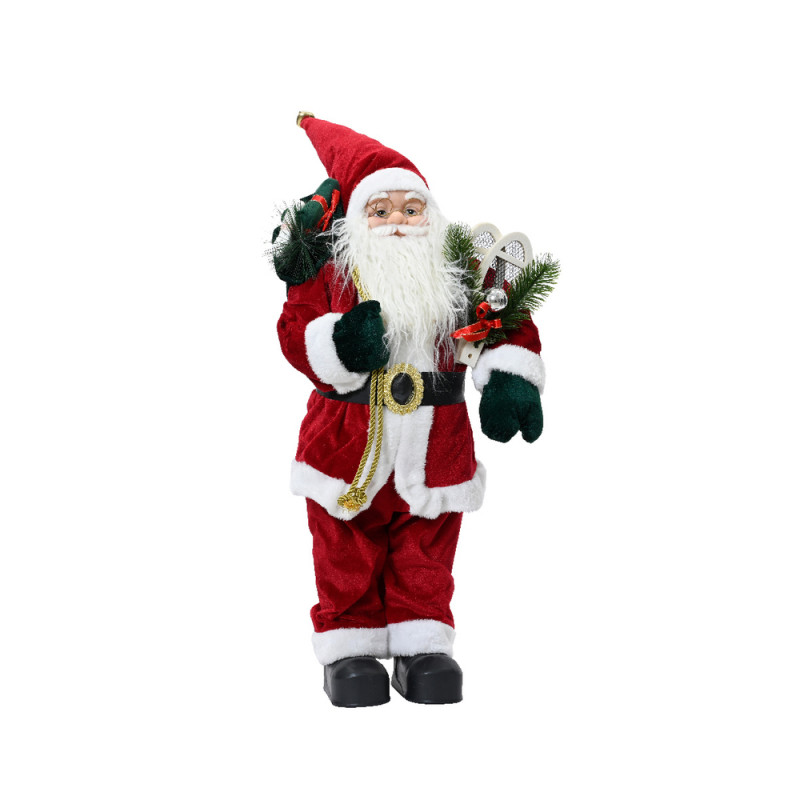 Père Noël polyester rouge 26X18X60cm