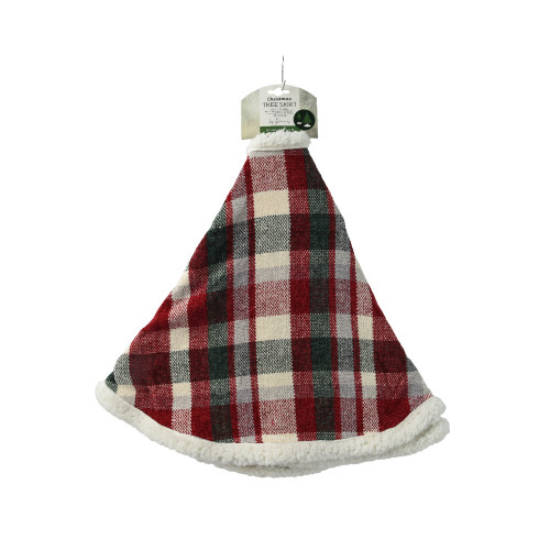 Jupe sapin motifs écossais - coloris rouge/vert -