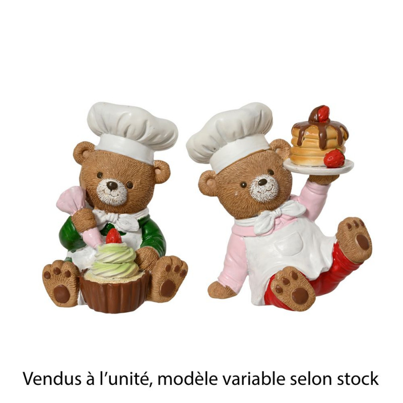 Décoration de Noël 'Ours cuisinier', modèle variab